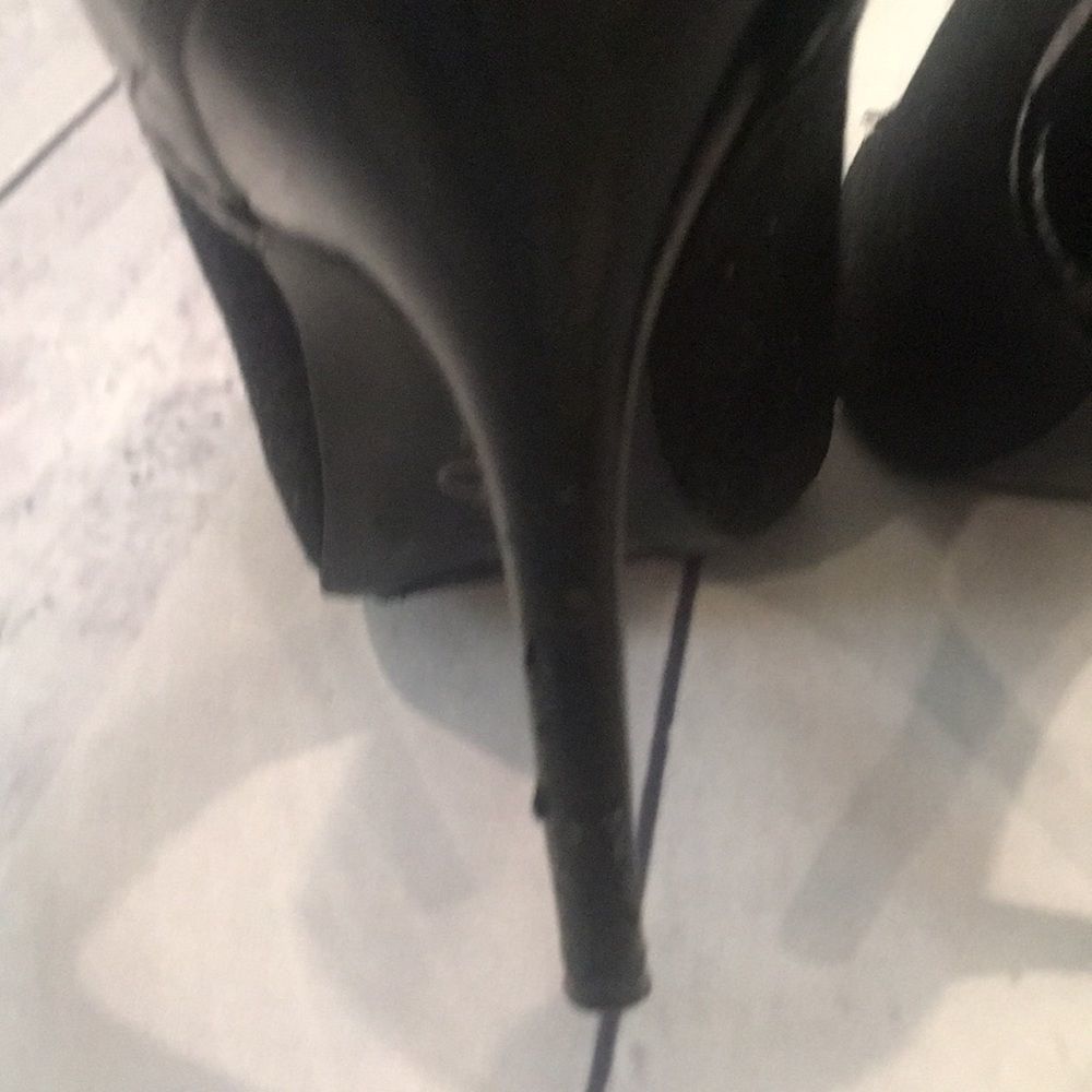 Circa Joan & David Luxe Patent Leather & Suede Lace-up Heels - 8.5 - Picture 5 of 9